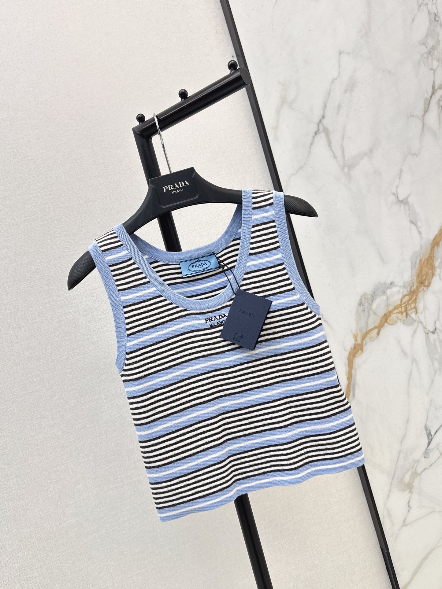 Striped Knit Vest