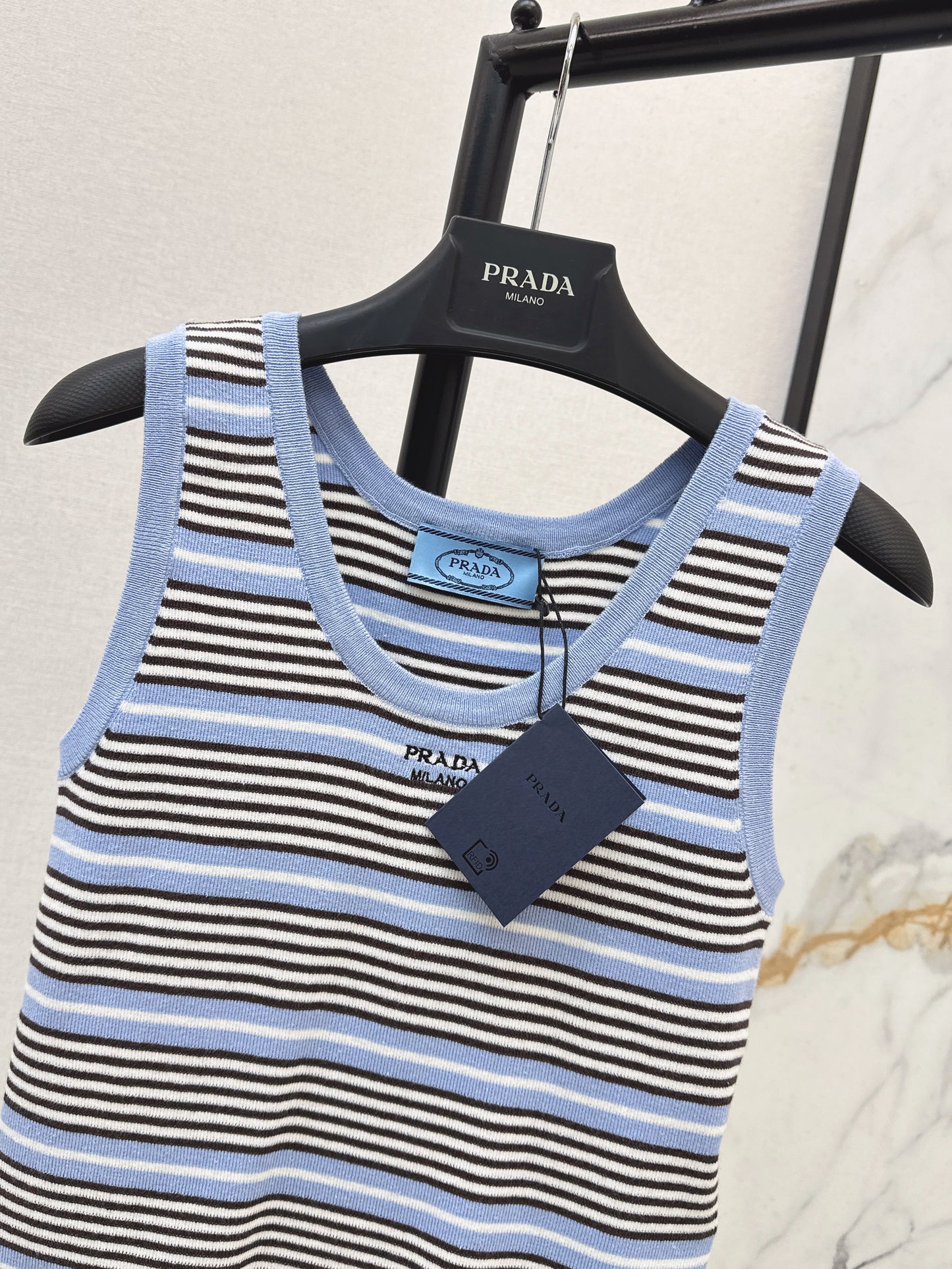 Striped Knit Vest