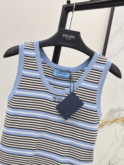 Striped Knit Vest