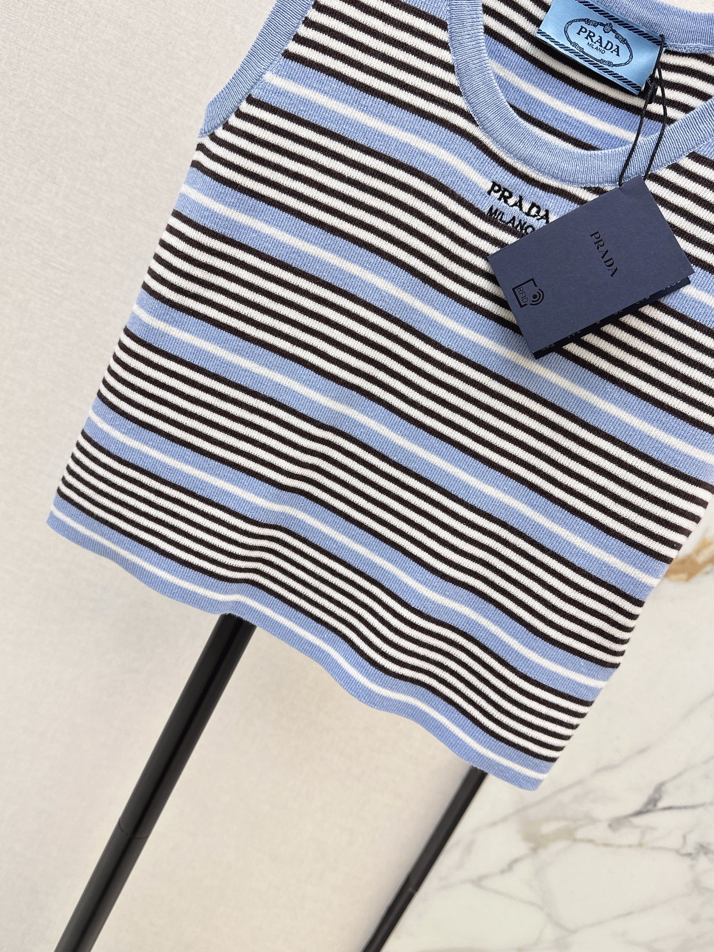 Striped Knit Vest