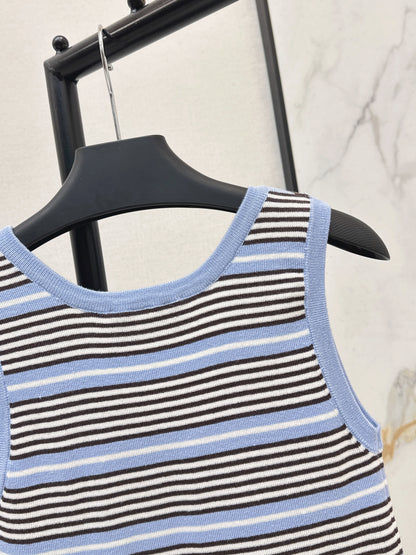 Striped Knit Vest