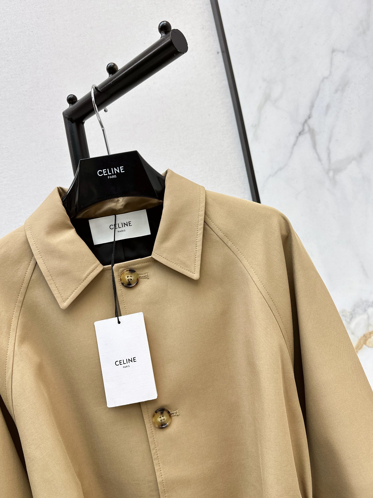Raglan Sleeve Short Trench Coat