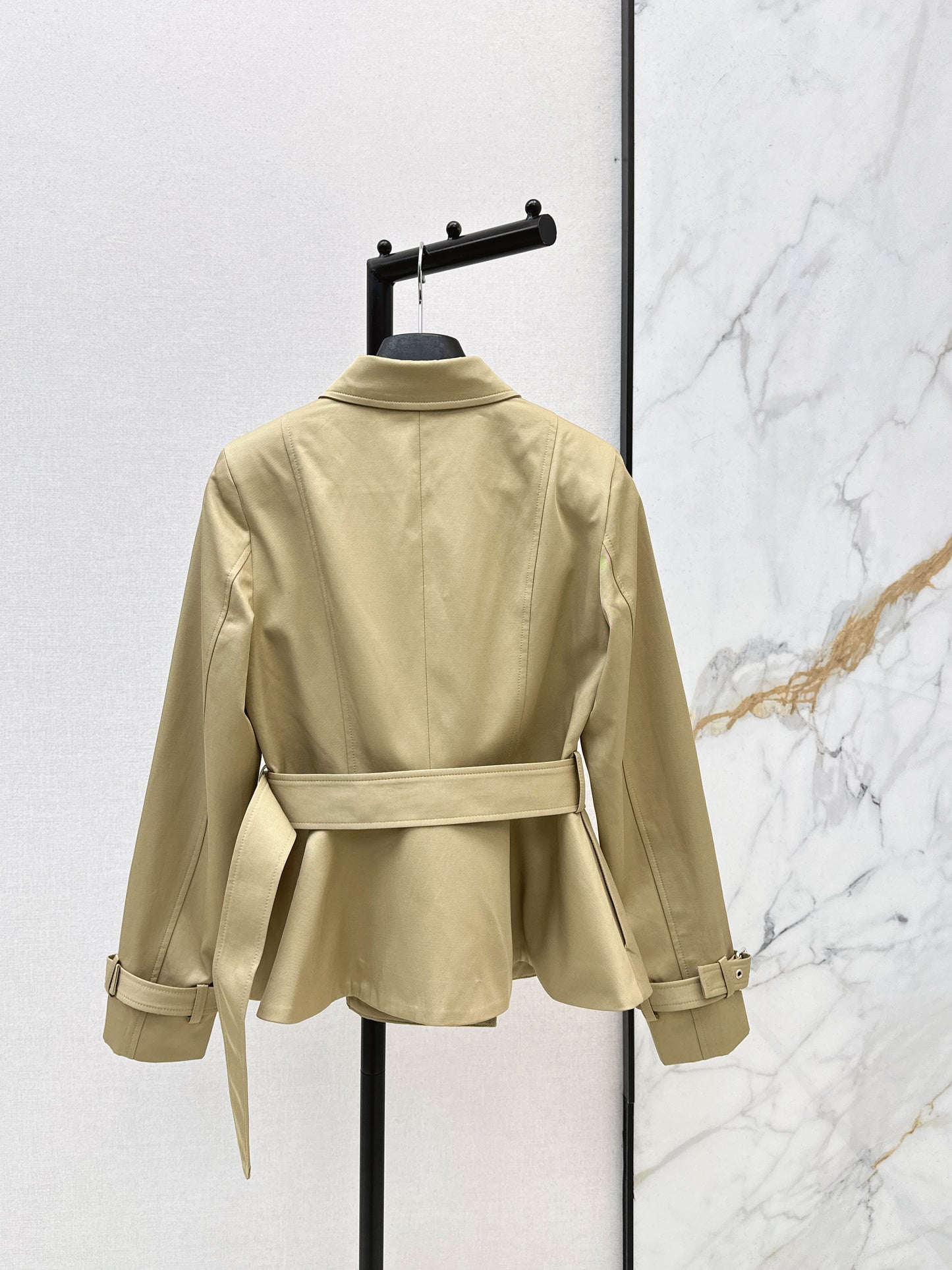 Bee Embroidered Trench Coat
