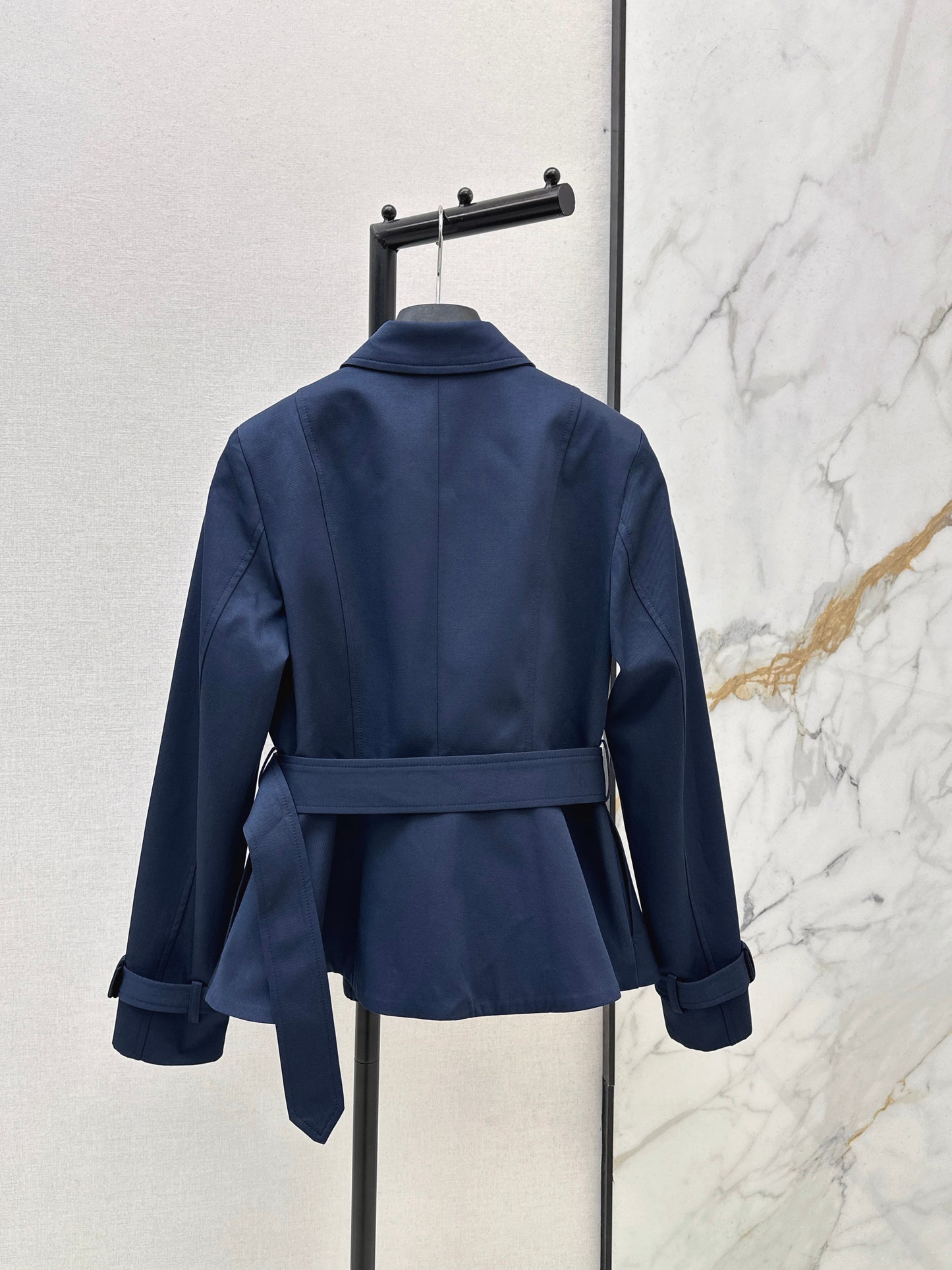 Bee Embroidered Trench Coat