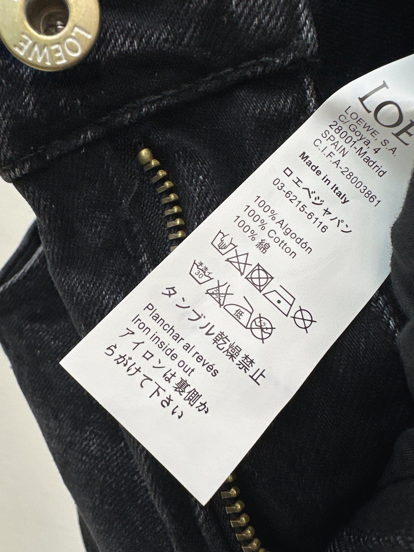 Faux Two-Piece Denim Pants