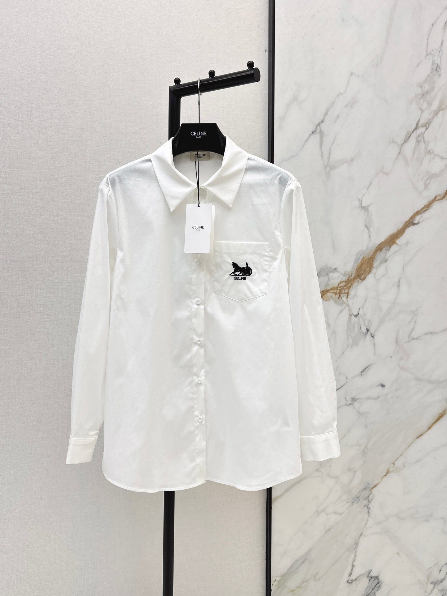 Embroidered Loose-fitting Shirt