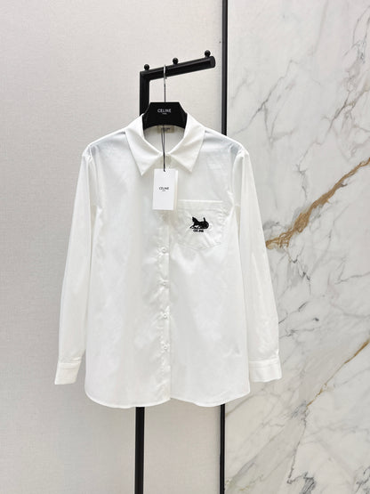 Embroidered Loose-fitting Shirt
