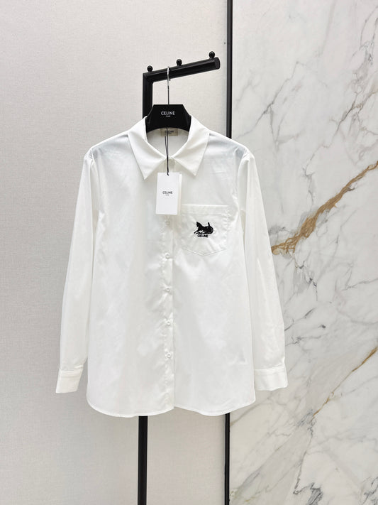 Embroidered Loose-fitting Shirt