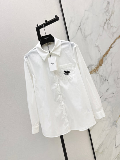 Embroidered Loose-fitting Shirt