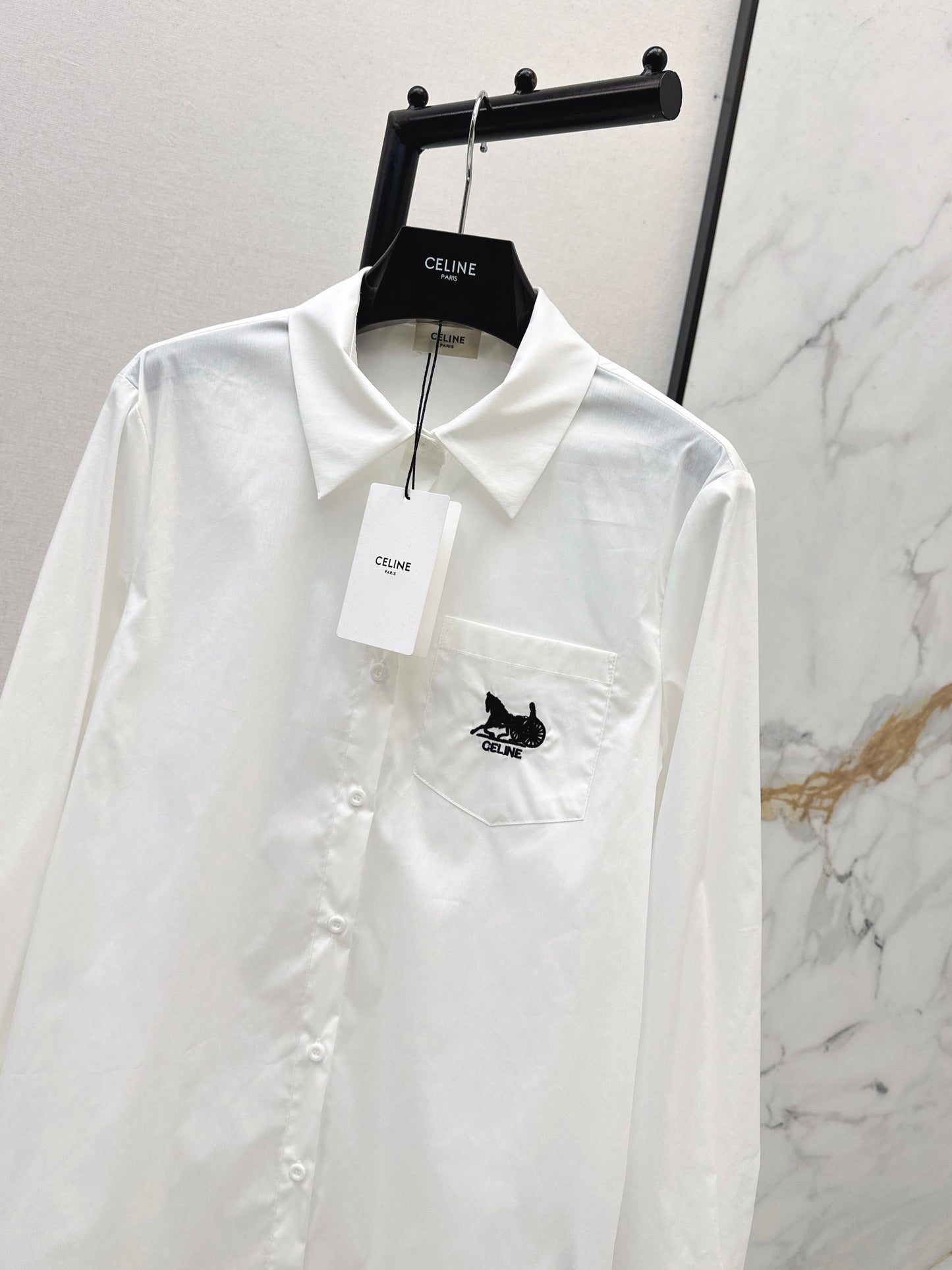 Embroidered Loose-fitting Shirt