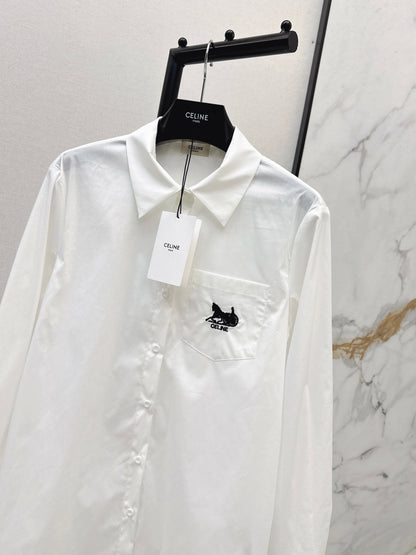 Embroidered Loose-fitting Shirt