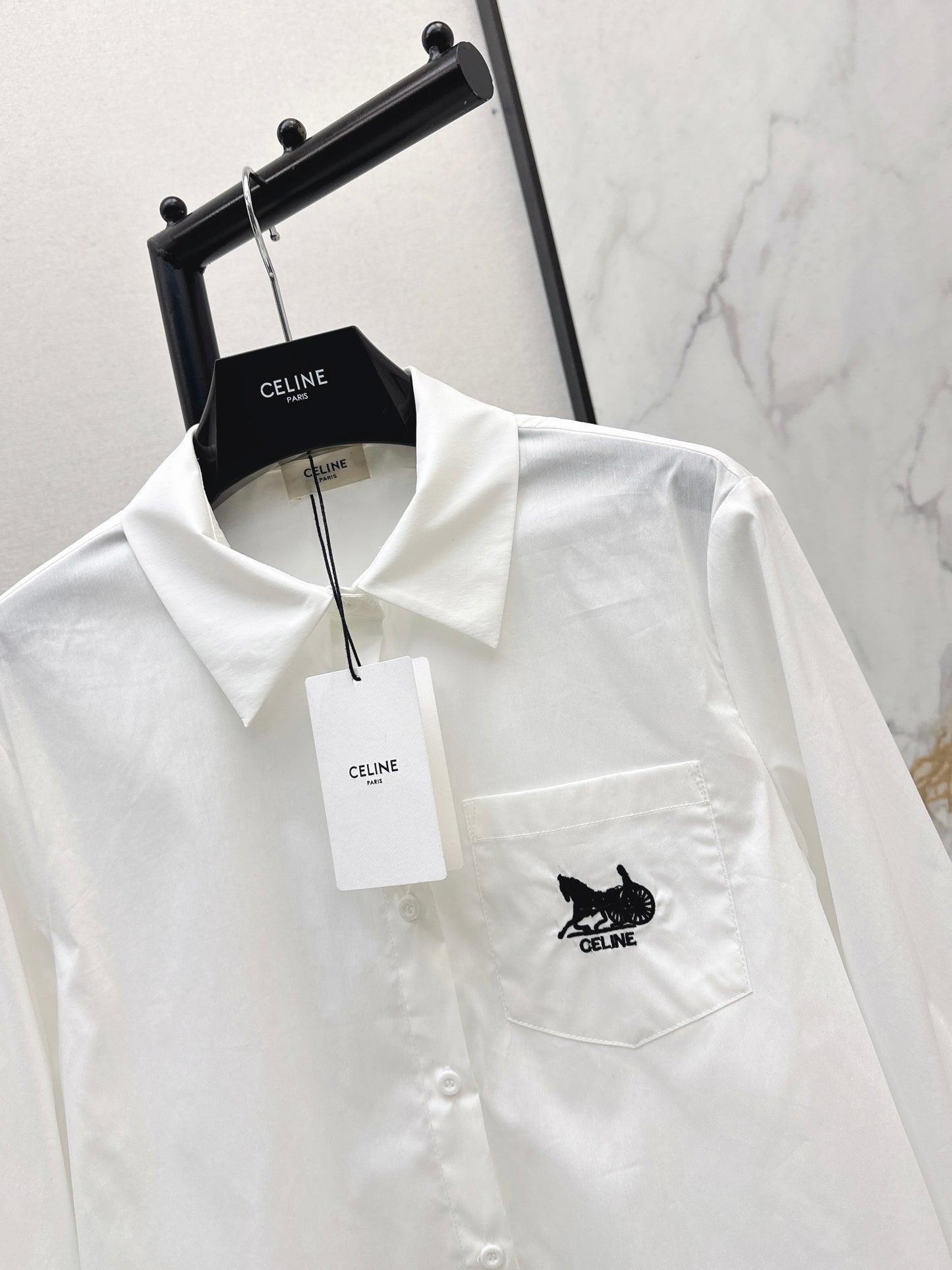Embroidered Loose-fitting Shirt