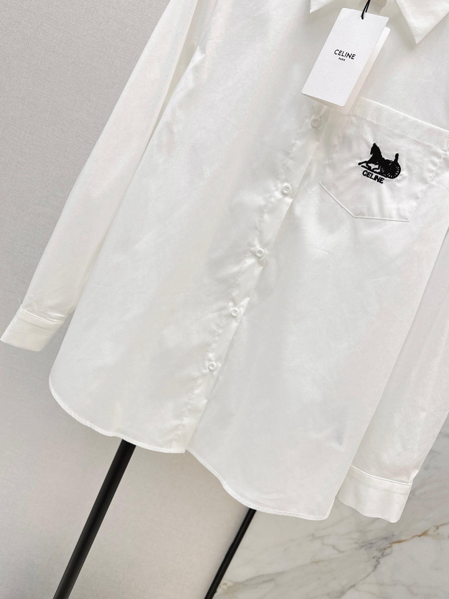 Embroidered Loose-fitting Shirt