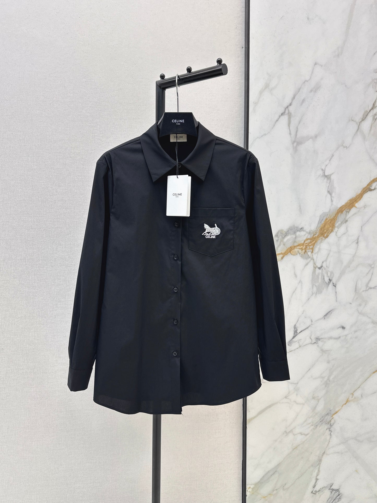 Embroidered Loose-fitting Shirt