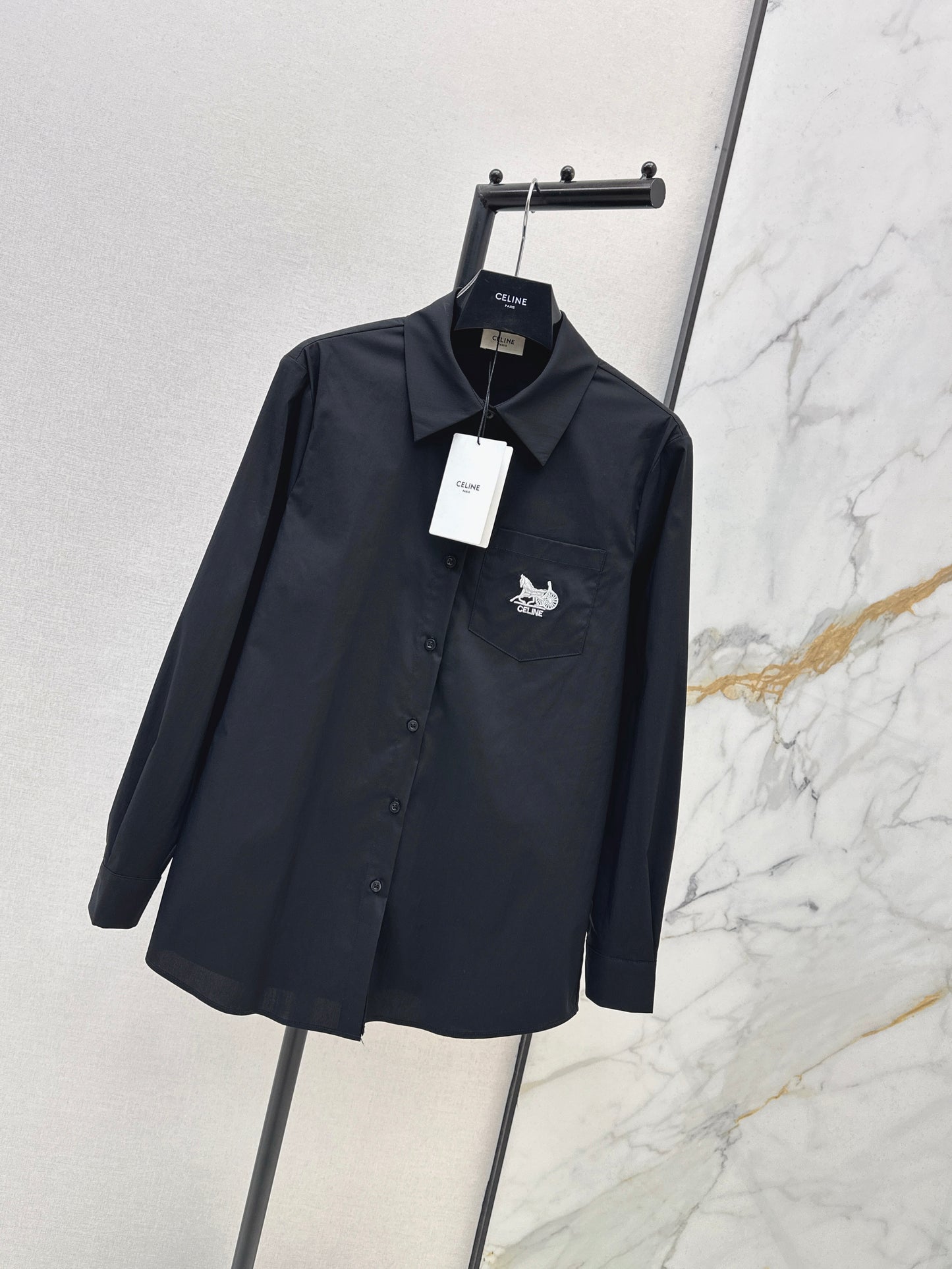 Embroidered Loose-fitting Shirt