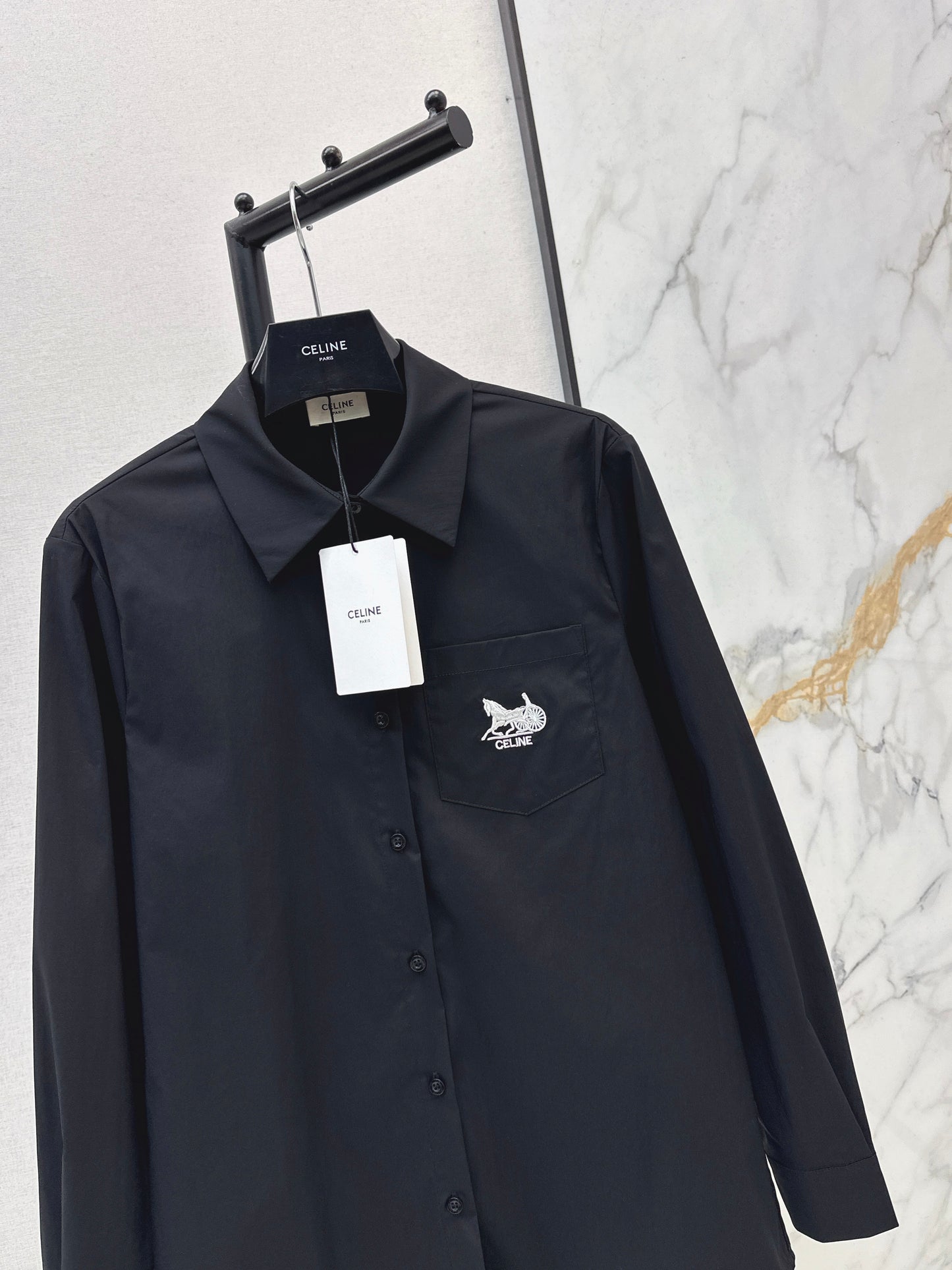 Embroidered Loose-fitting Shirt