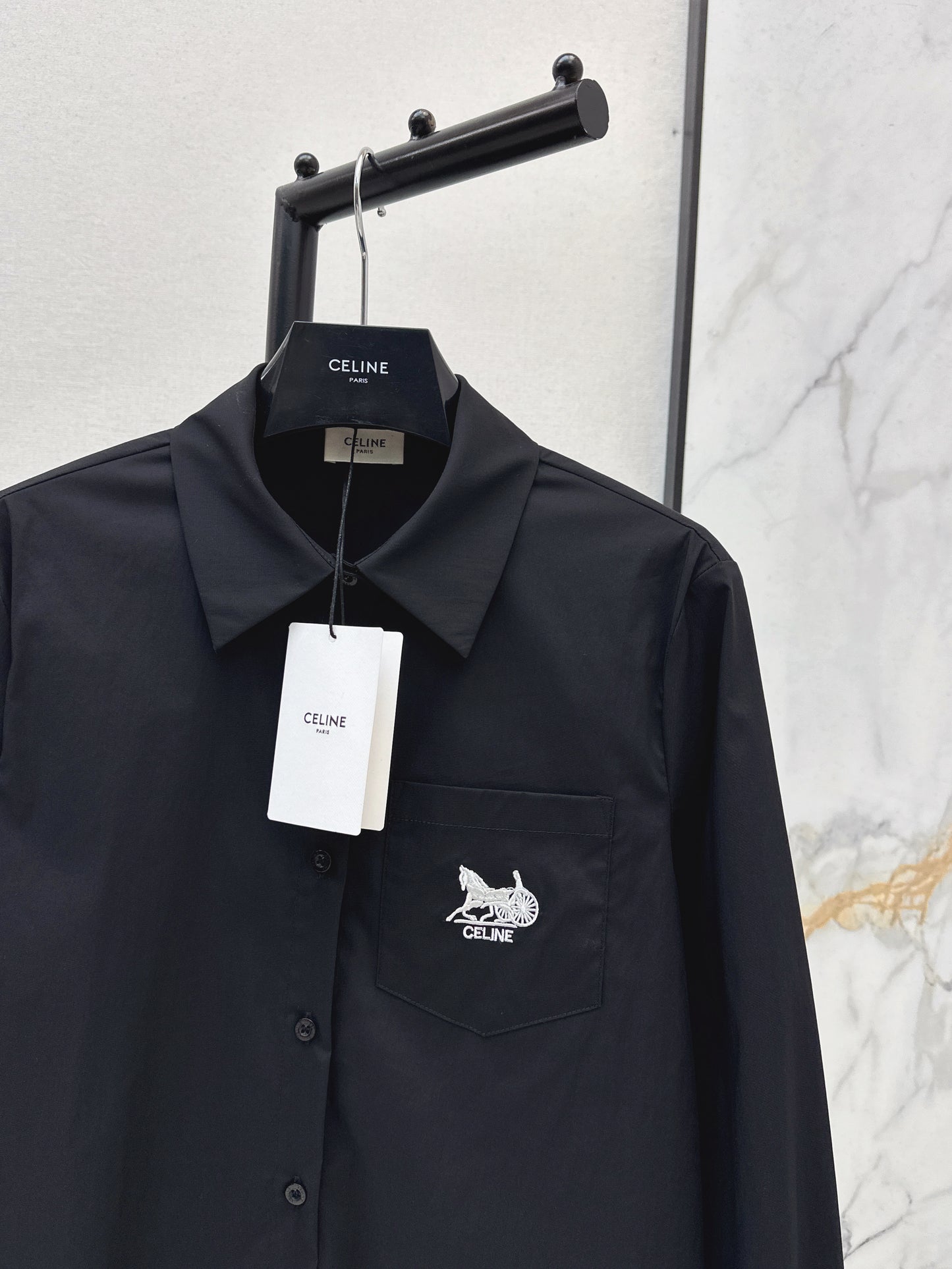 Embroidered Loose-fitting Shirt
