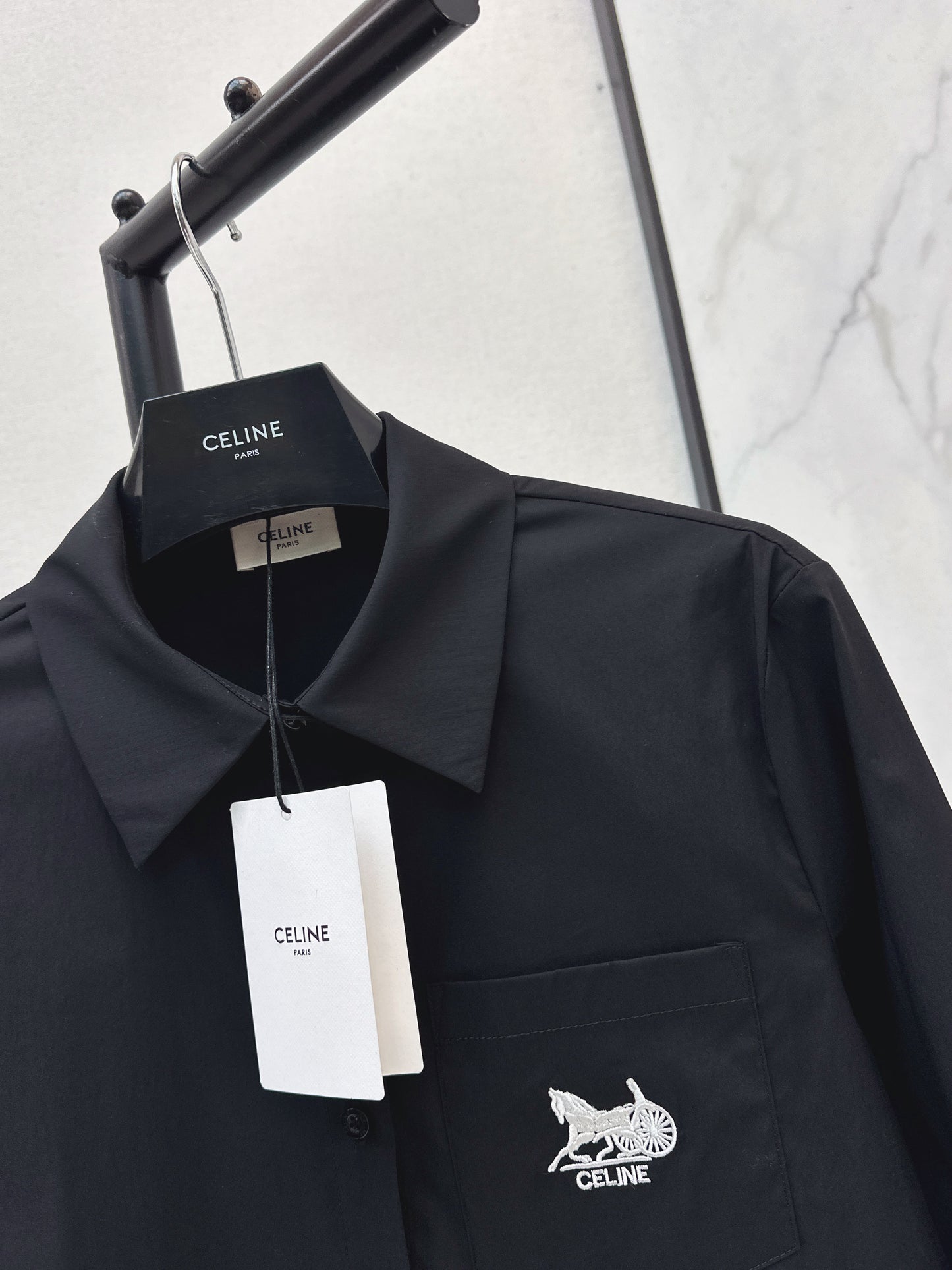 Embroidered Loose-fitting Shirt