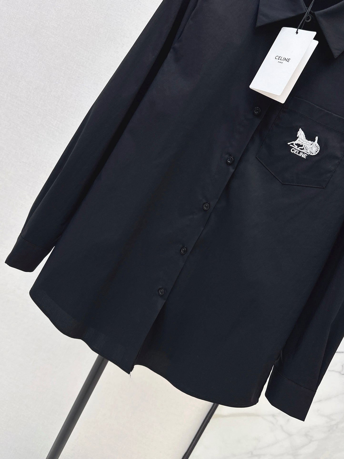 Embroidered Loose-fitting Shirt