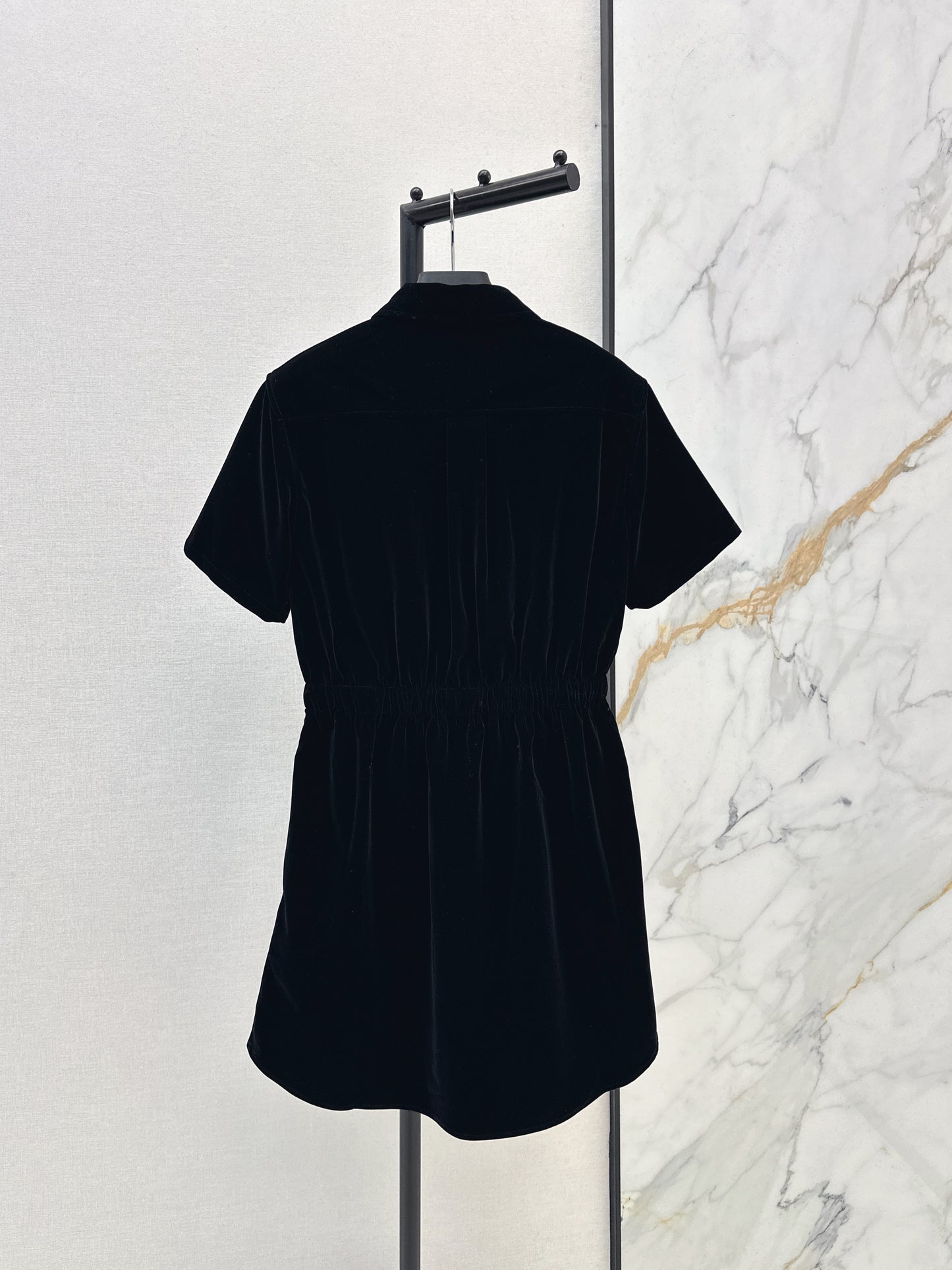 Triangle logo collared dress
