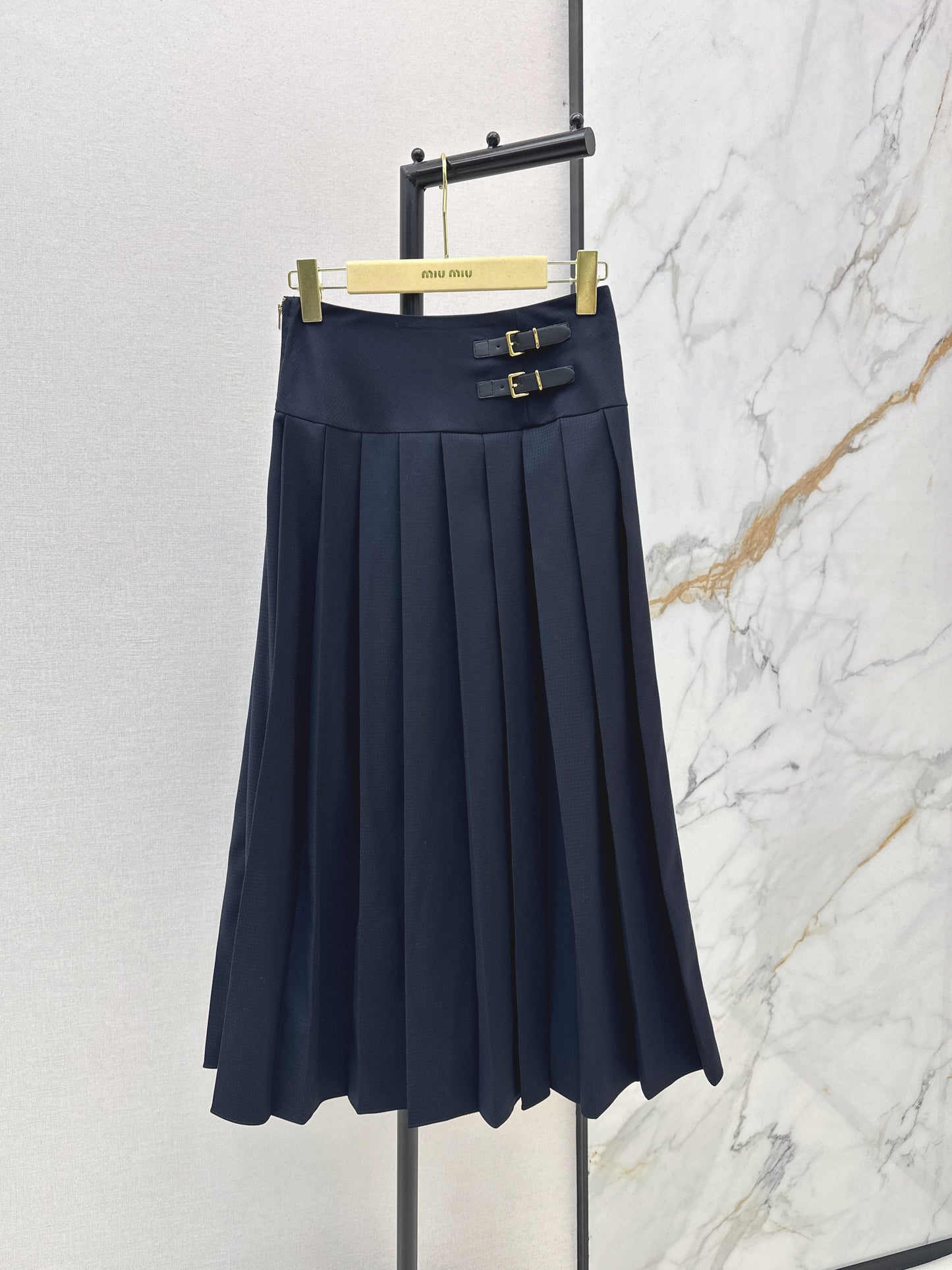 Pleated Maxi Skirt