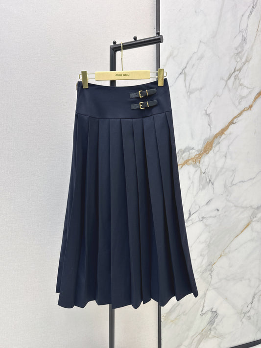Pleated Maxi Skirt