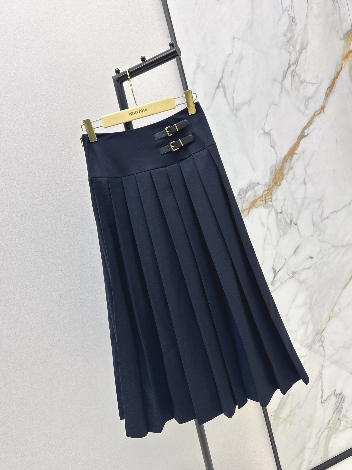 Pleated Maxi Skirt