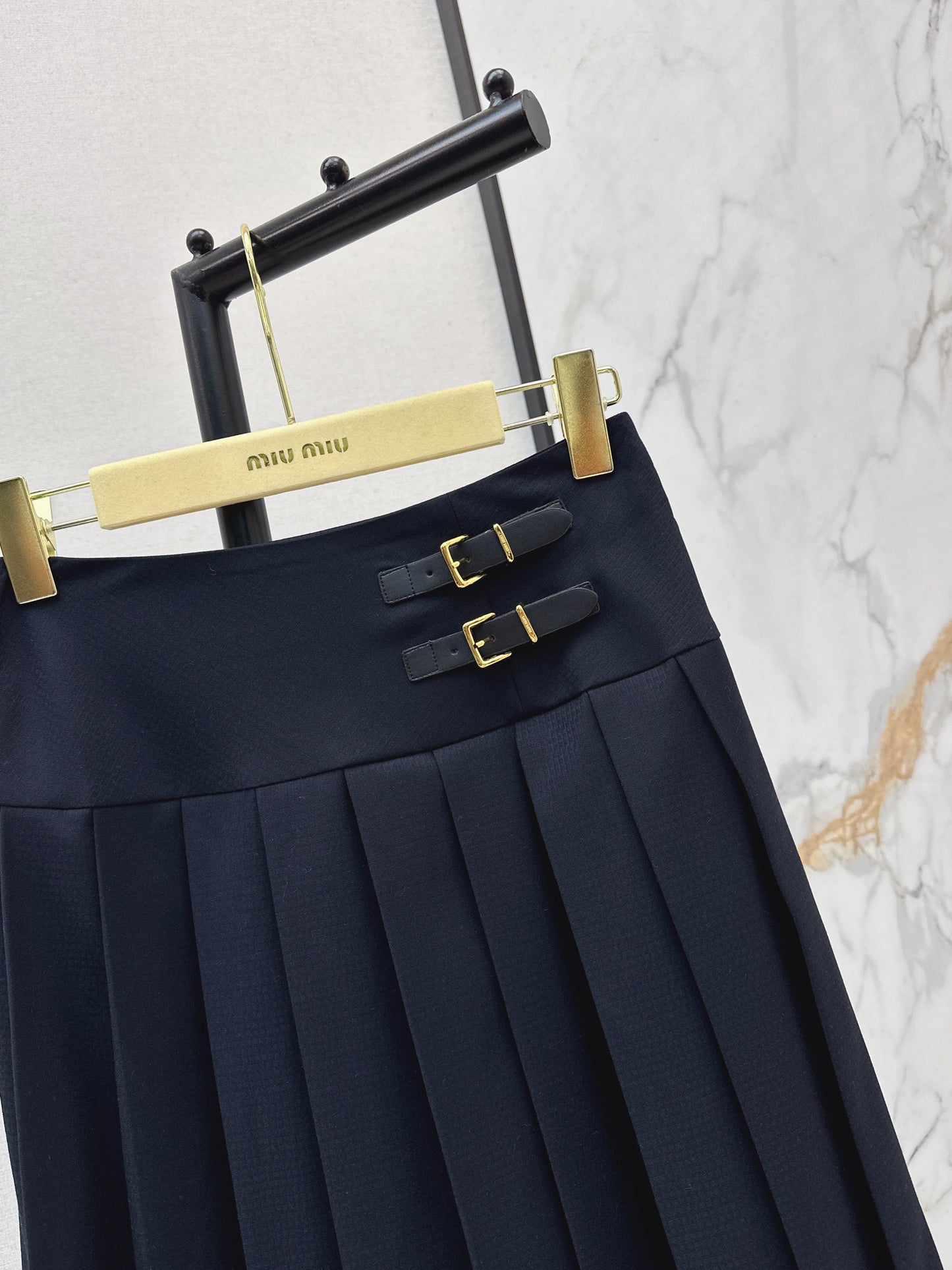 Pleated Maxi Skirt