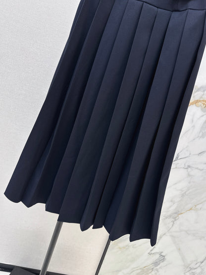 Pleated Maxi Skirt