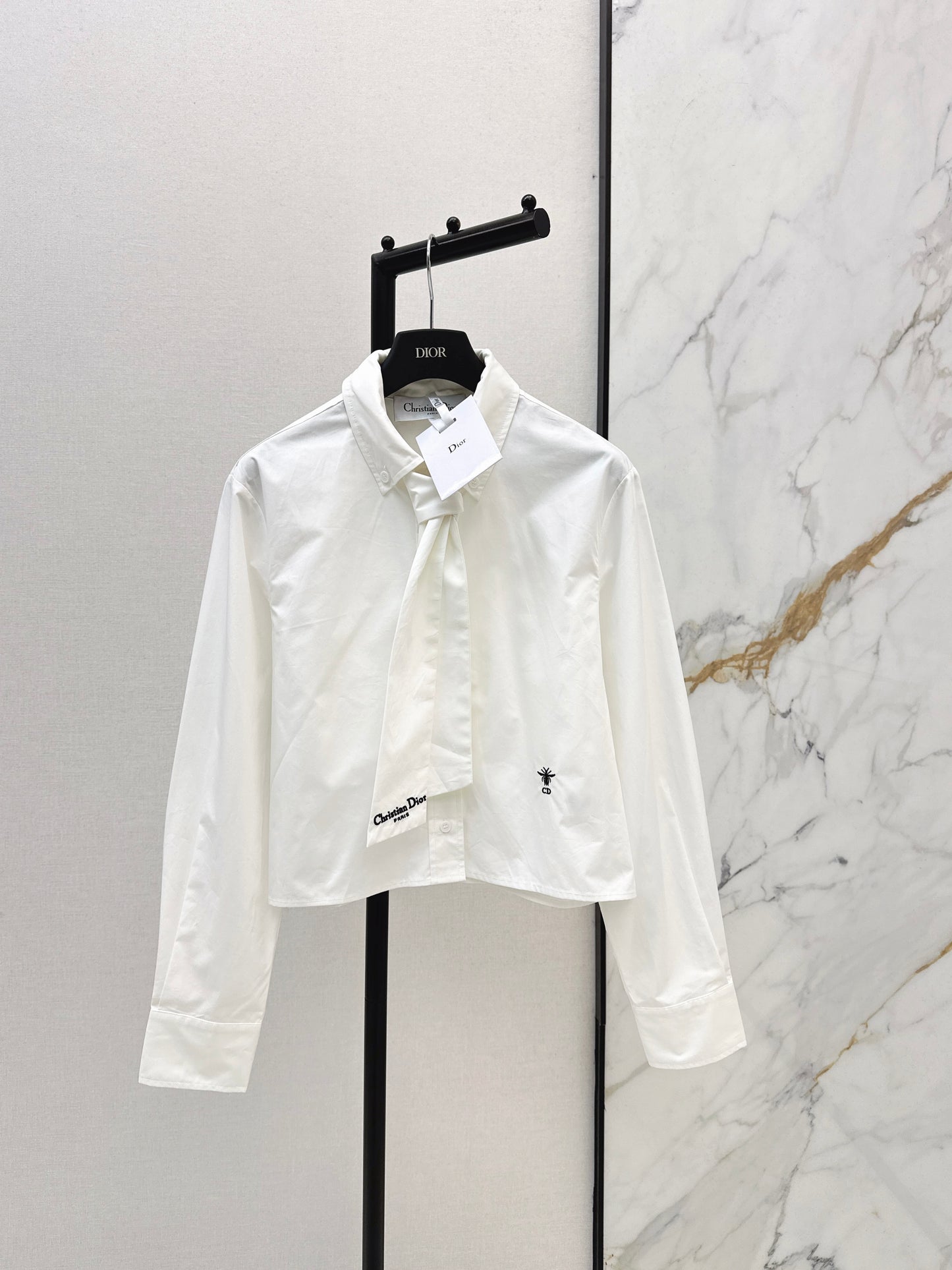 Embroidered Ribbon Shirt