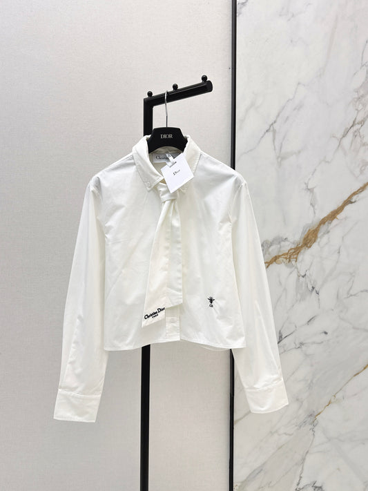 Embroidered Ribbon Shirt
