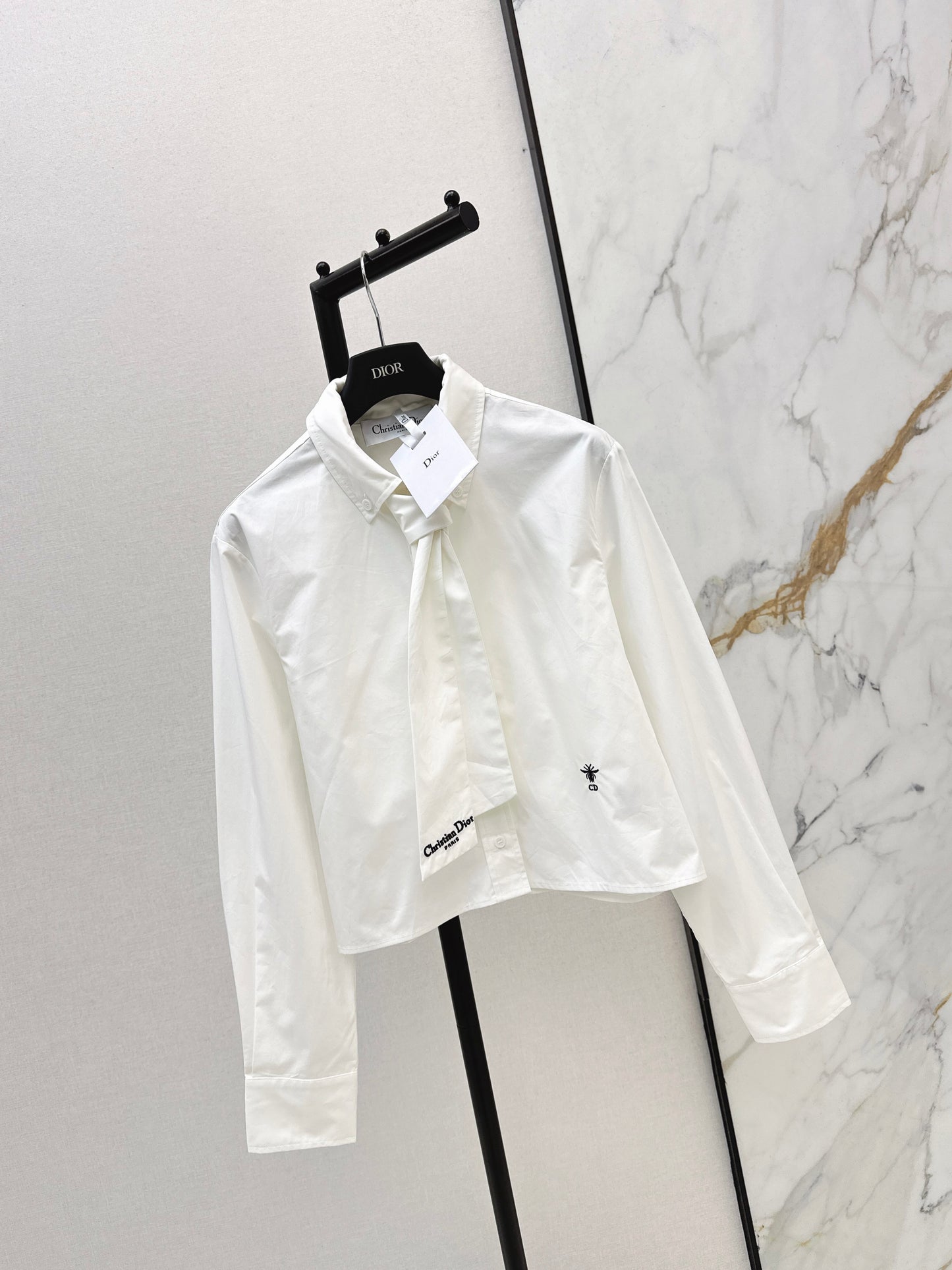 Embroidered Ribbon Shirt
