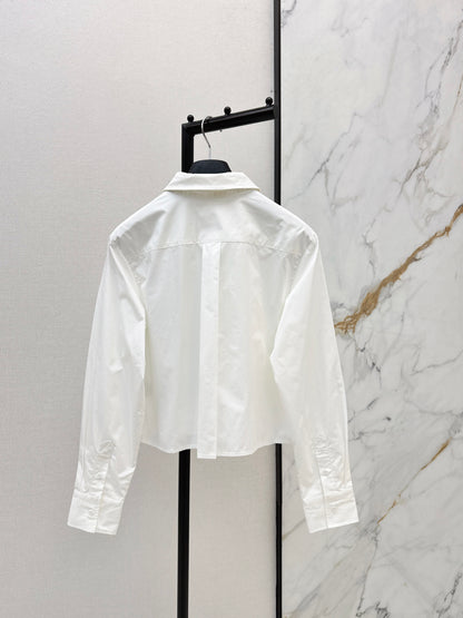 Embroidered Ribbon Shirt