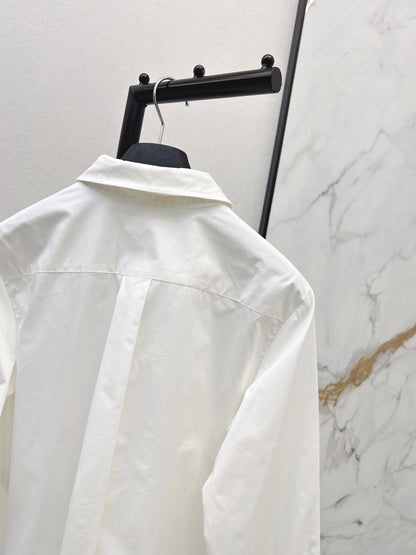 Embroidered Ribbon Shirt