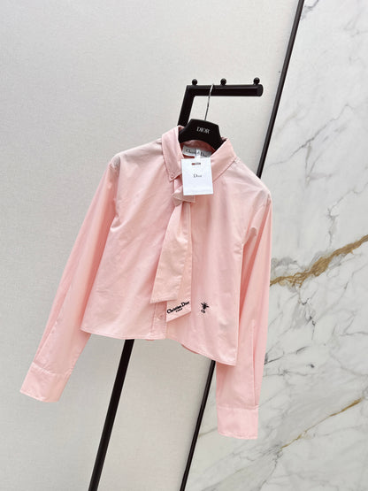 Embroidered Ribbon Shirt