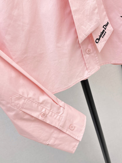 Embroidered Ribbon Shirt