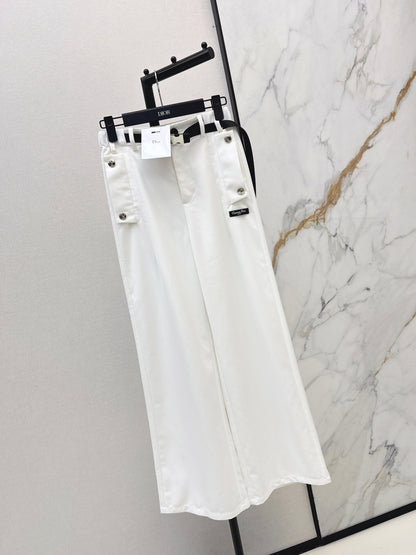 Nylon Straight Leg Pants