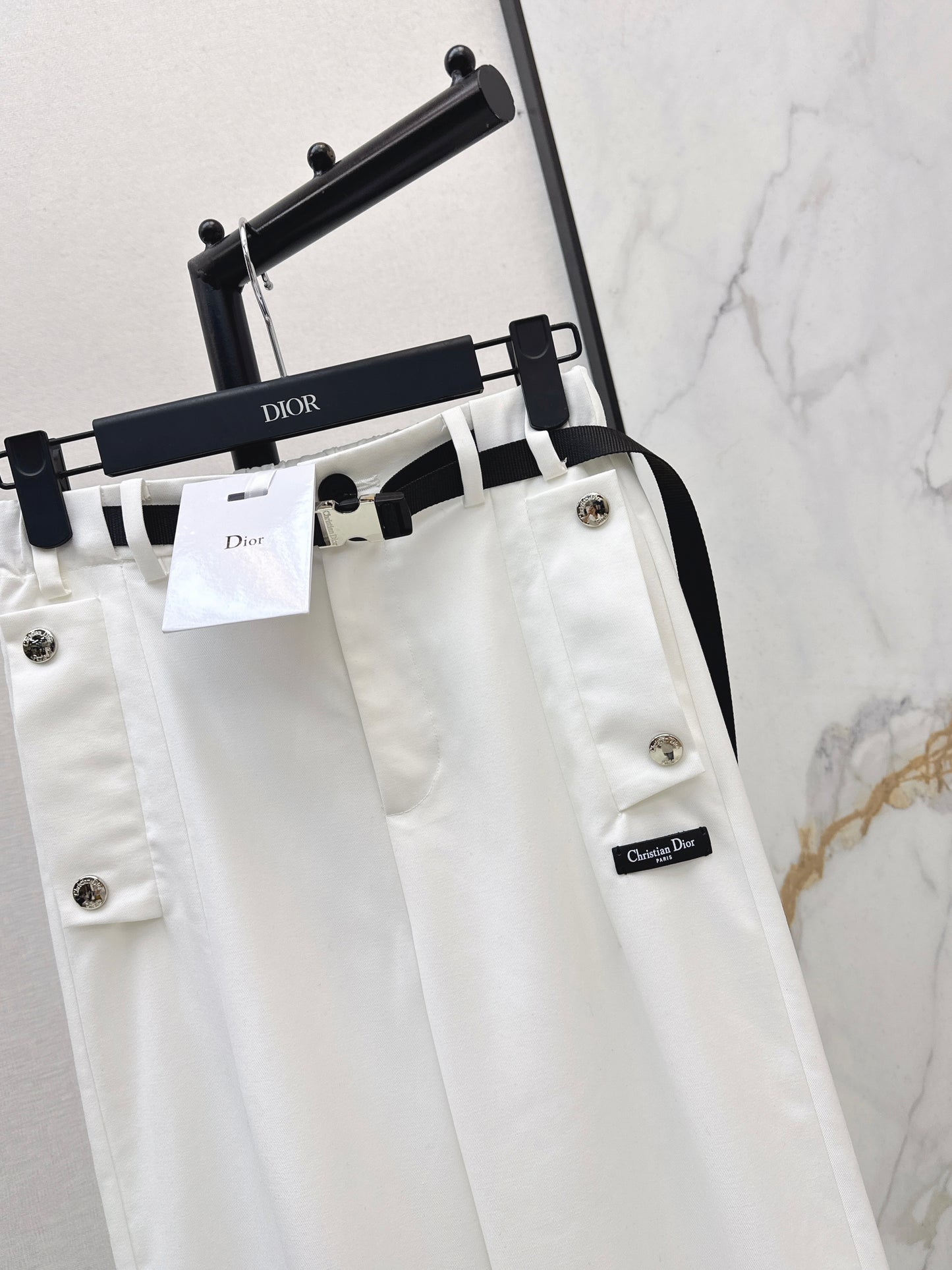 Nylon Straight Leg Pants
