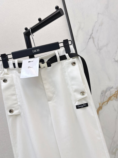 Nylon Straight Leg Pants