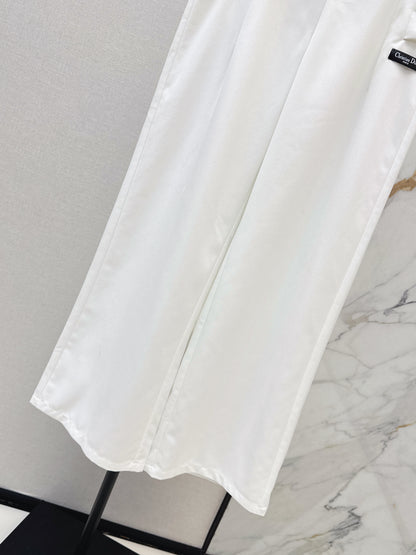 Nylon Straight Leg Pants