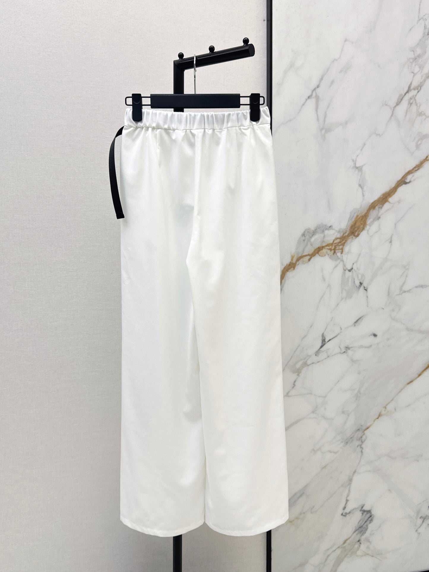 Nylon Straight Leg Pants
