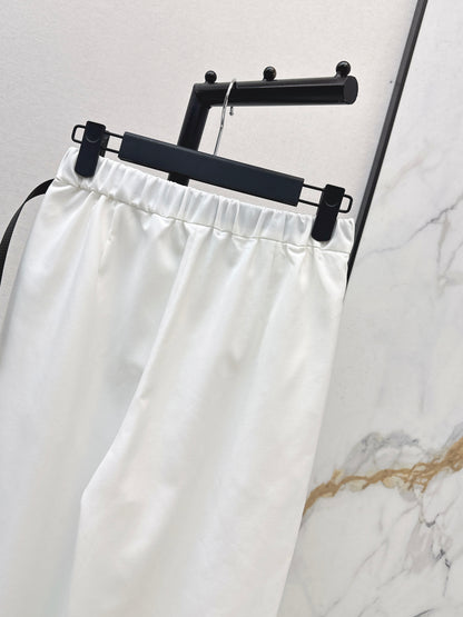 Nylon Straight Leg Pants
