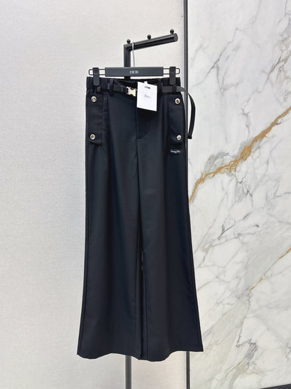 Nylon Straight Leg Pants