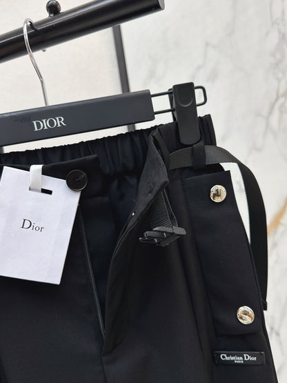 Nylon Straight Leg Pants