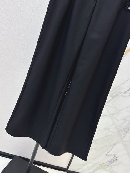 Nylon Straight Leg Pants
