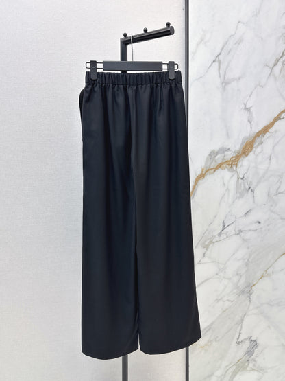 Nylon Straight Leg Pants