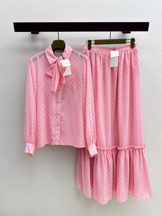 Youthful Pink shirt/skirt