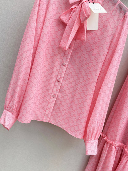 Youthful Pink shirt/skirt