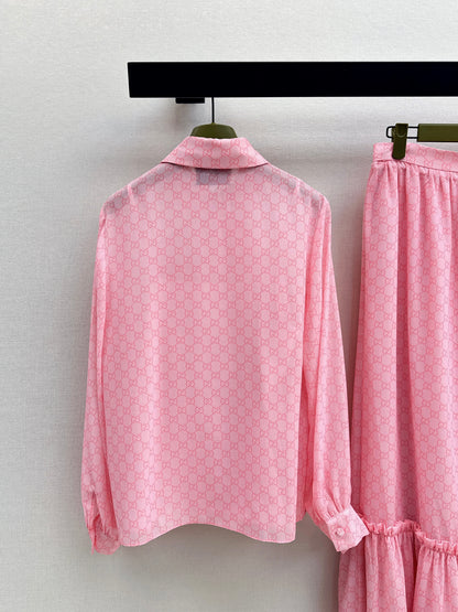 Youthful Pink shirt/skirt
