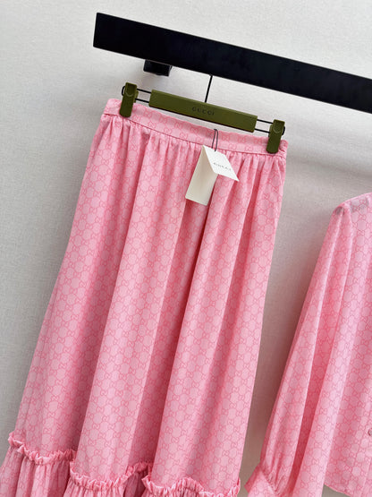 Youthful Pink shirt/skirt